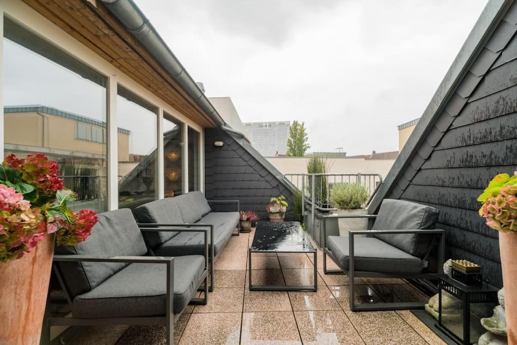 Ruhige Dachwohnung Mit Terrasse Berlin Mitte - Spacious Modern Rooftop Loft In Berlin Mitte Eksteriør bilde